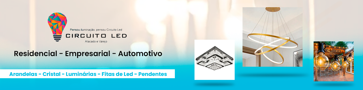 Banner retangular de destaque da loja Circuito Led no santaifigenia.shop