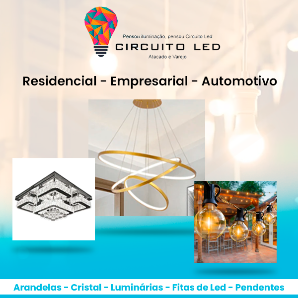 Banner retangular de destaque da loja Circuito Led no santaifigenia.shop