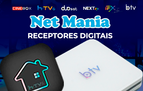 Banner quadrado de destaque da loja Net Mania no santaifigenia.shop