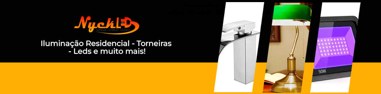 Banner retangular de destaque da loja Nick Led no santaifigenia.shop