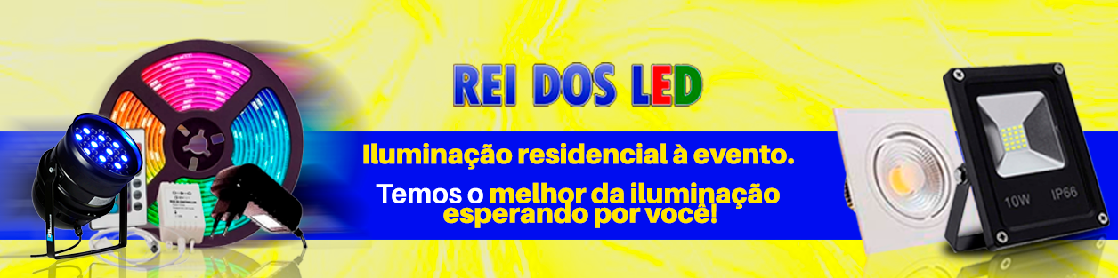 Banner retangular de destaque da loja Rei dos Led no santaifigenia.shop